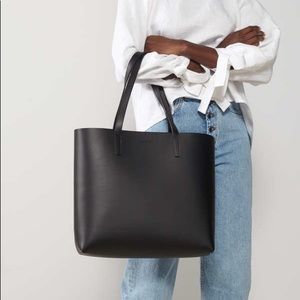 The Stowe Katie Tote Black Leather